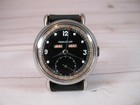 JAEGER LECOULTRE 2 TONE BLACK DIAL TRIPLE DATE CALENDAR 1948 SS TEARDROP LUGS