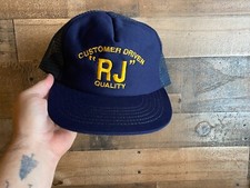 Customer Driven RJ Quality Snapback Hat VTG Trucker Cap USA Made Dad High Top