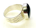 HSN Jay King Sterling Silver Blue Hot Springs Agate Ring Size 5 — photo 3
