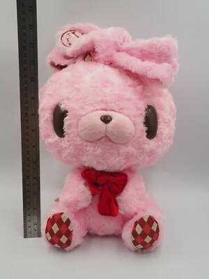 【Vintage】ぬいぐるみ　ベア　ピンクリボン　鈴 Vintage】ぬいぐるみ ベア ピンクリボン 鈴 Vintage】ぬいぐるみ