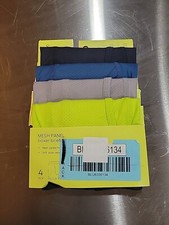 All In Motion Boys Boxer Briefs Underwear Youth S 6/7 Mesh Panel Set Of 4 New