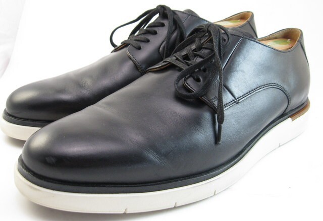 SAOLA Allen Edmonds "CARSON" Uomo Pelle IBRIDO STRINGATO Derby 12 D Nero (444N)