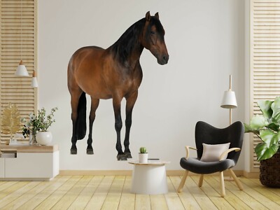 3D Fett Pferd C172 Tier Wallpaper Wandbild Poster Wandaufkleber Abziehbild Zoe