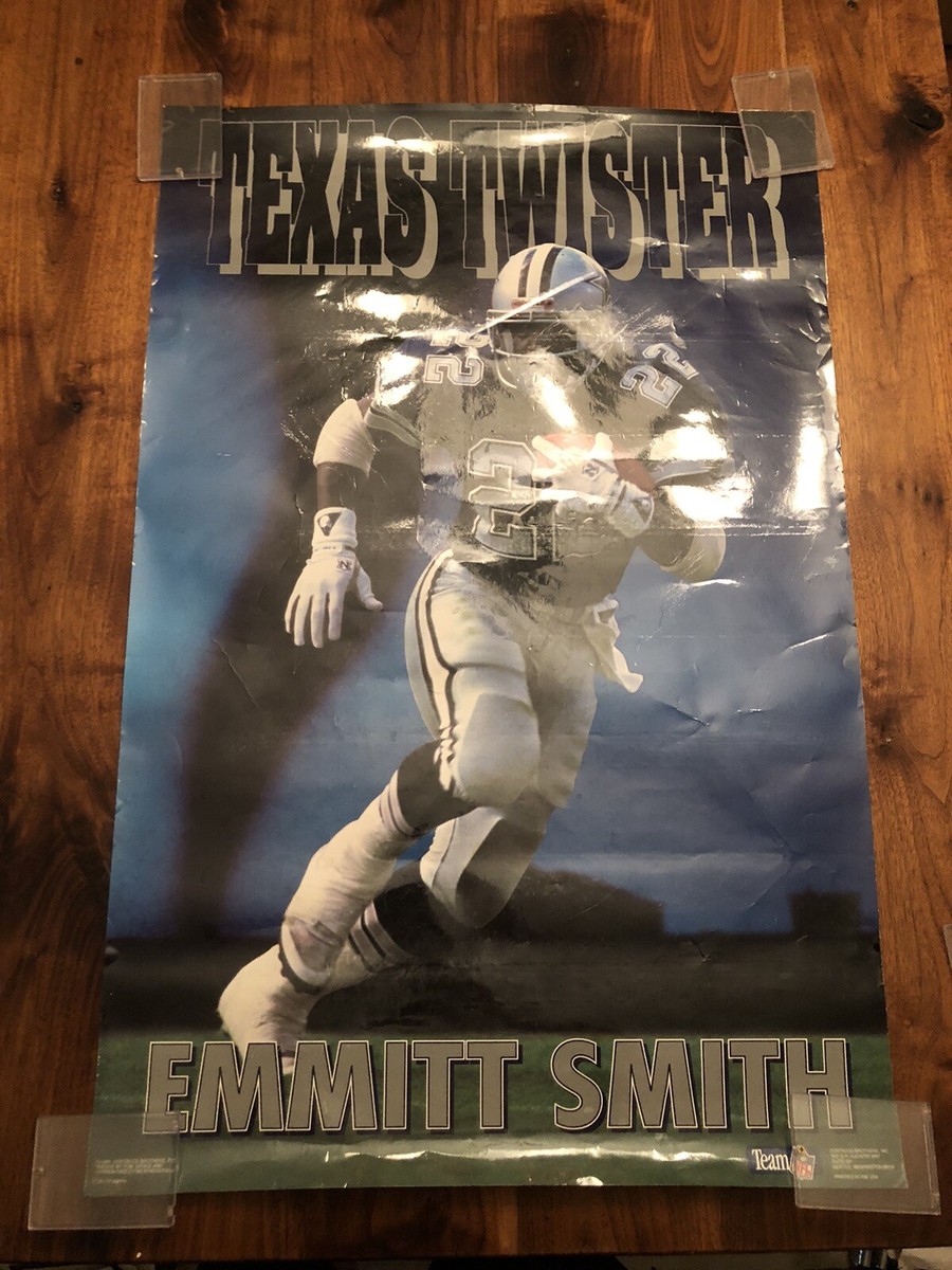 レア B2大 ポスター　BALLAD BEST  CIMBA Vintage Emmitt Smith Texas Twister Poster 1991 Costacos Brothers