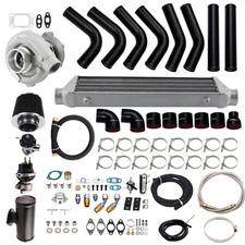 T3 T4 Turbo Kit w/ Intercooler Piping Wastegate BOV for BMW E36 E46 328i 325I