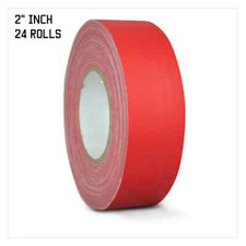 24 PACK GAFFERS STAGE TAPE - RED - 2 INCH X 60 YARDS FULL CASE 