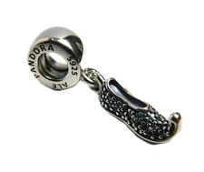 Authentic Pandora Charm, Disneys Jasmine Sparkling Slipper Dangle,  #791790MCZ