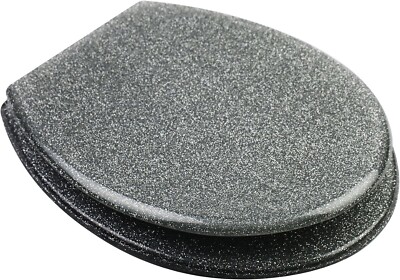 DRYFAL Sedile WC Universale In Resina 36 * 42Cm, Copri Water Tavoletta WC Con Chiusura Ammortizzata, Sedile Copriwater Universale Con Cerniere Metalliche,Viola - Foto 9