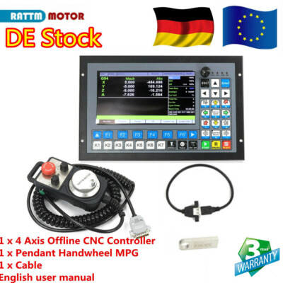 『DE』 4-Achsen DDCS-Expert Offline System Bewegung CNC Steuerung G-Code lesen+MPG