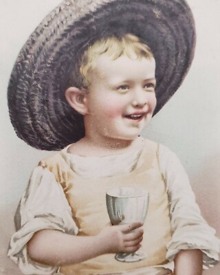 1894 Adorable Boy Drank all Hires Root Beer W Business Growth Sales Statistics 