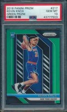 2018-19 Prizm Kevin Knox Rookie Card RC Green Parallel PSA 10 Knicks