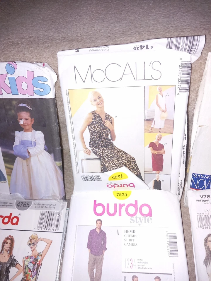 Various sewing patterns: Vogue, Vogue Easy, Threadcount, Burda, See and Sew ... - Image 3 of 4