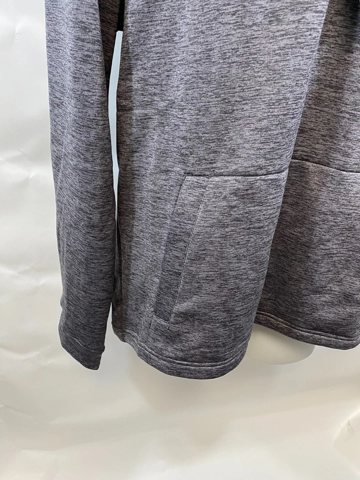 Devon & Jones NWT Men's Med Newbury Melange Fleece Quarter-Zip Grey no logo - Image 3 of 4