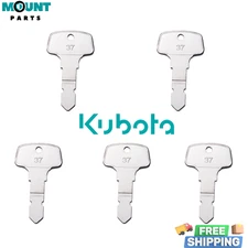 5PCS Kubota New B Series Tractor Ignition Keys 15248-63700 Case New Holland