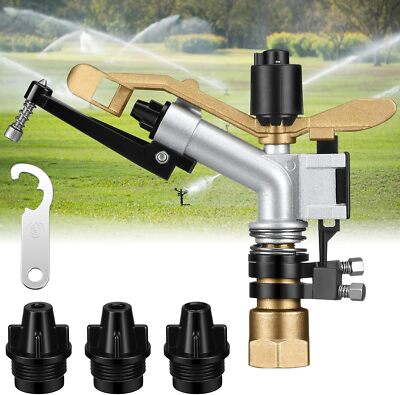 Maxcheck Agriculture Farm Irrigation Sprinklers 360° Adjustable Impact Gun Spri
