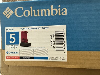 Columbia Youth Powderbug™ Forty 5　新品 Columbia Powderbug Forty Snow Boot Size 5 M Big Kid | eBay
