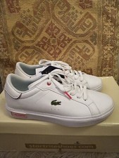 Lacoste Womens White Ortholite Trainers New Never worn with Tags Size 39