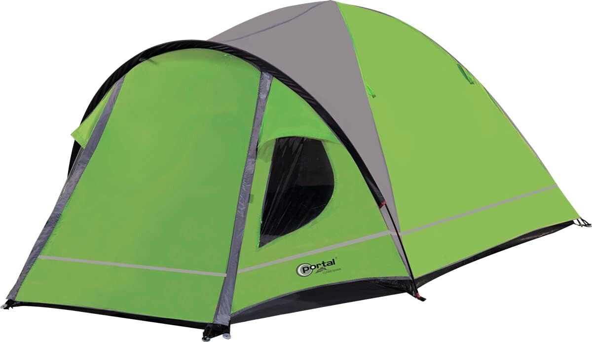 Zelt Kuppelzelt für 3 Personen wasserdicht Familienzelt Camping Bravo 3 grün