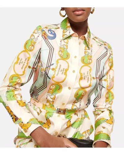 TORY BURCH PRINTED SILK SHIRTDRESS Size: 0 RETAIL: $748 - Picture 7 of 13