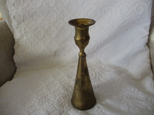 Brass Angel Candle Stick Holders Removable Wings Made in India Set of 2 Vtg - Picture 5 of 19