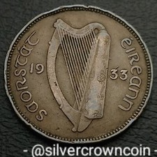 Ireland 🇮🇪 Eire 1/2 Penny 1933. KM#2. Half Cent coin. Sow & Piglets. Animals. 