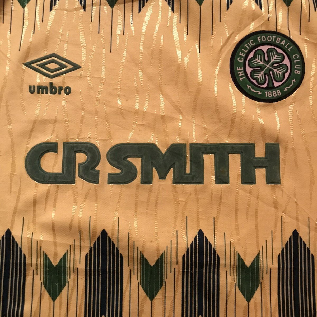 Maillot De Football Extérieur Celtic Scotland 1989/1991 - Umbro Taille L - Occasion état Moyen