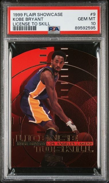 1999-00 Flair Showcase - License to Skill #9 LS Kobe Bryant for 