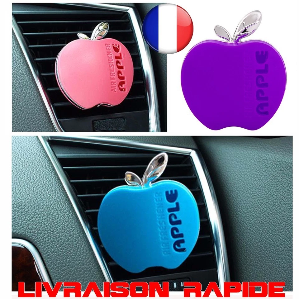 Parfum Ambiance Voiture Apple Forme Désodorisant Audi Ford Kia Renault Peugeot - Photo 1/1