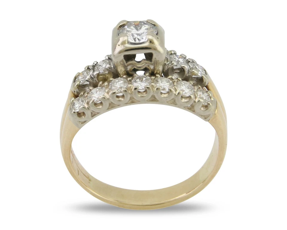 VTG Natural Diamond Microscope Clean Engagement Ring Set - Image 3 of 4