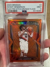 2023 PANINI OBSIDIAN ELECTRIC ETCH ORANGE FLOOD SCOOT HENDERSON  50/99 RC MINT