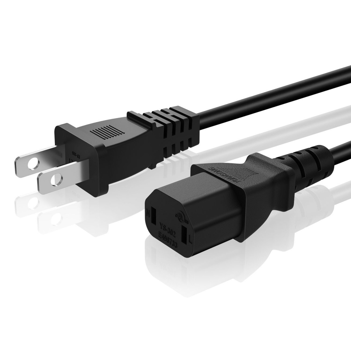 US 2 Prong Power Supply AC Adapter Cable Cord For Xbox 360 Jasper