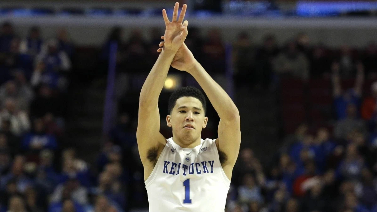 Rare Devin Booker Kentucky Wildcats White Large Basketball Jersey