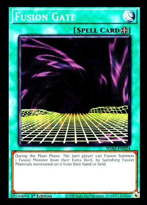 A324 YUGIOH SPELL CARD FUSION GATE SDAZ-EN024 | eBay A324 YUGIOH SPELL CARD FUSION GATE SDAZ-EN024 | eBay
