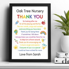 Personalised Nursery Thank You Gifts Preschool End Of Year Leaving Presents