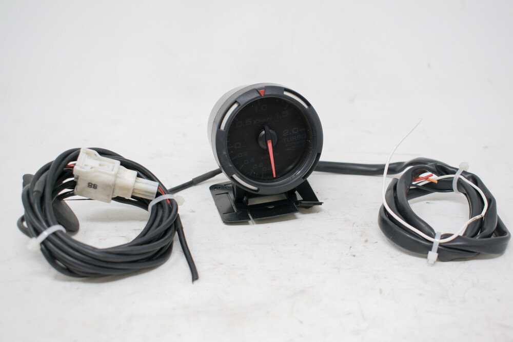 Used Defi Advance Boost Gauge w/ Wiring. Red Color Display. eBay