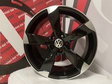 4 Cerchi in lega rotor golf 5 6 7 8 passat tiguan beetle 17 pollici nero lucido