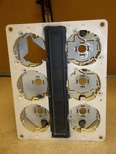 Dash Panel Gauge Cover Bezel, White Pollak 32...