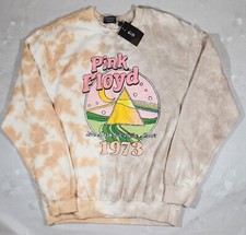 Pink Floyd Sweatshirt Men Sz L Tie Dye The Dark Side Of The Moon 1973 Graphic