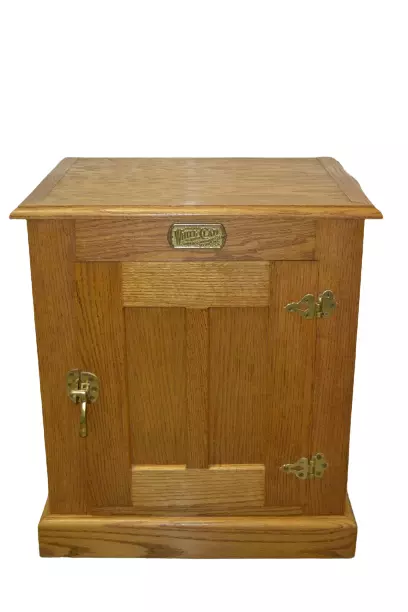 White clad ice box end table deals