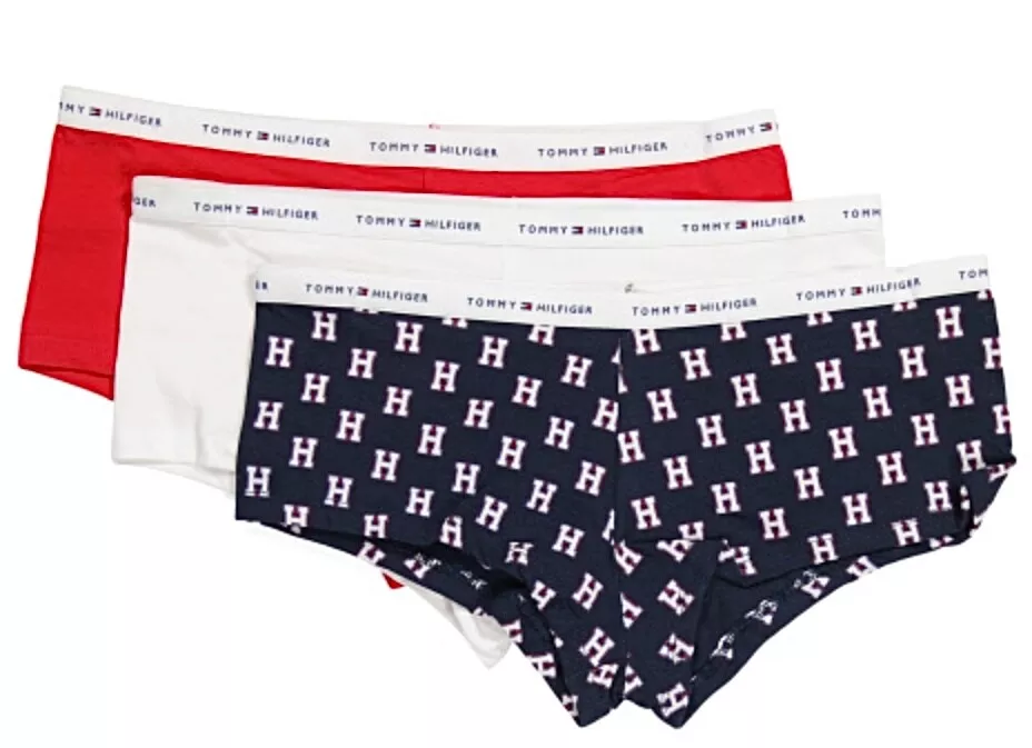 heks filosofi kursiv Tommy Hilfiger 3pk Stretch Boy Short Panties Size Large COTTON NWT | eBay