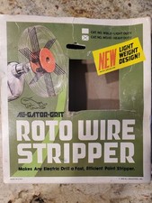 NOS Ali-Gator-Grit Roto Wire Stripper Vintage Original Box Directions, HEAVYduty