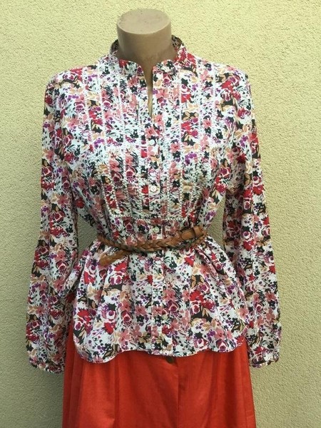 Women Laura Ashley Shirt Multicolor Cotton 44 /