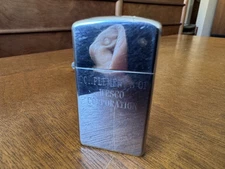 Vintage 1967 Zippo Slim Chrome Cigarette Lighter Flat Bottom Westco