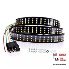 LED Tailgate Light Bar Triple Row 60'' Truck Tailgate Strip Light 5 Functions
