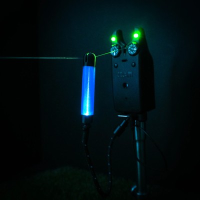 Blue GlowStickz LED Powered Custom Carp Fishing Bobbin