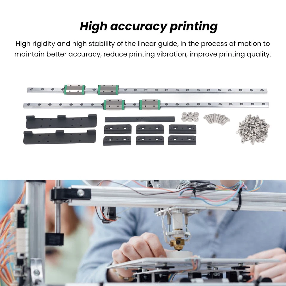3D Printer Y Axes Linear Rail Guide Kit High Accuracy Low Noise Y Axes Linear Ra - Image 3 of 4
