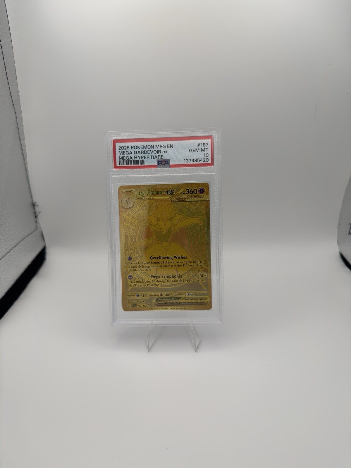 2025 Pokemon MEG EN Mega Hyper Rare #187 Mega Gardevoir ex PSA 10 GEM MINT view 8