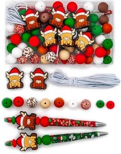 81Pcs Silicone Beads 15 mm Silcone Beads for Keychain/Bracelet/Pens