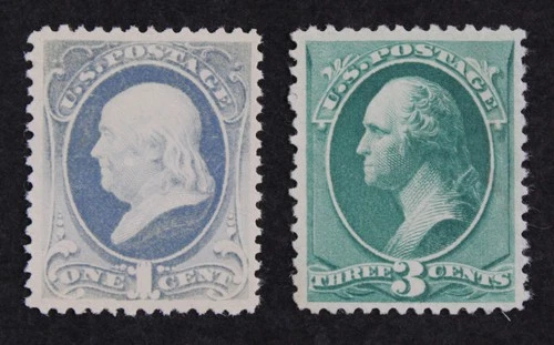 CKStamps: US Stamps Collection Scott#206 207 1c 2c Unused NG