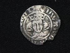 Edward III penny, pre-treaty series F, Crown MM, London Mint S1587
